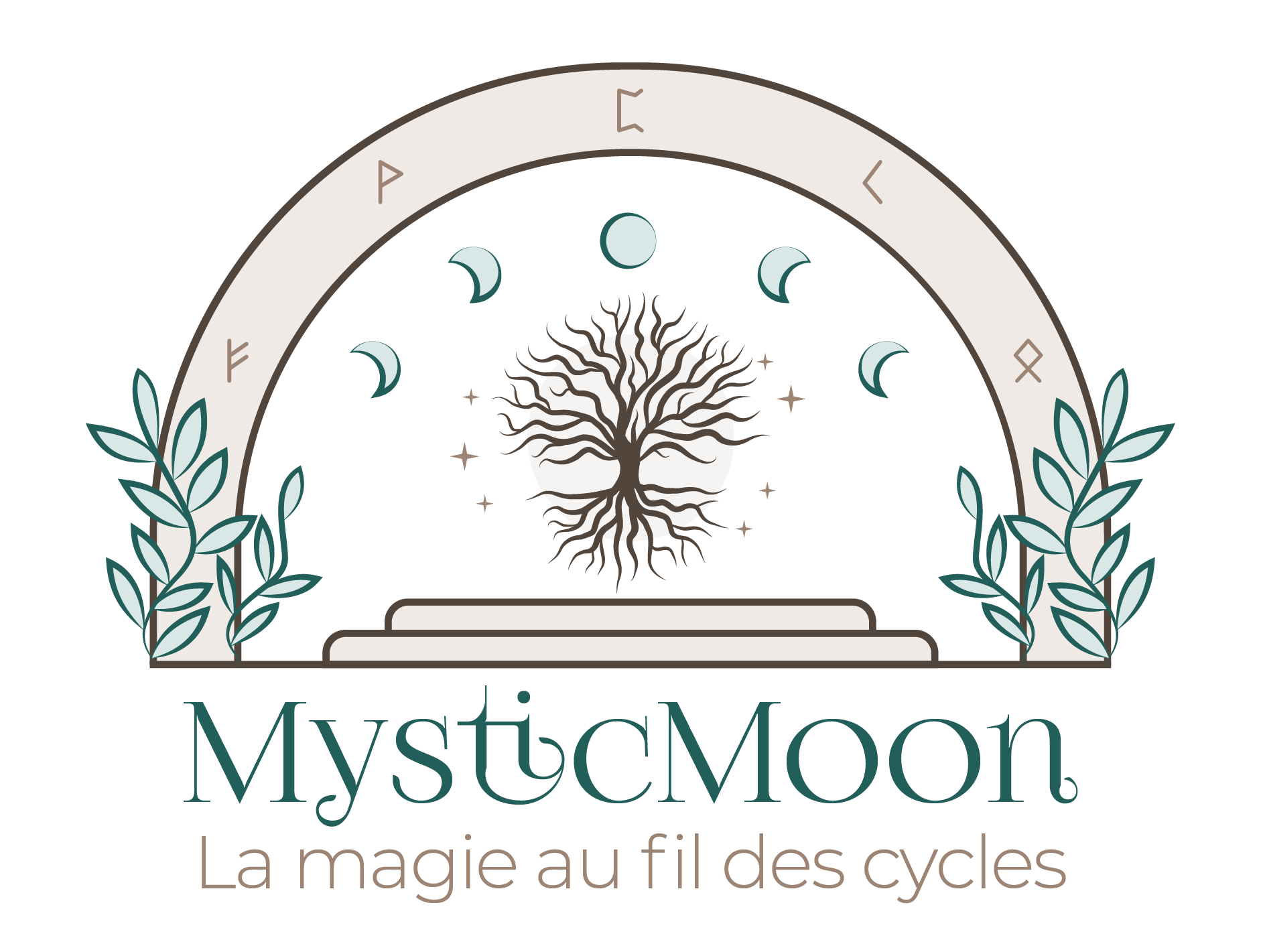 Logo MysticMoon, la magie au fil des cycles